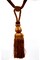 Belagio Single Tassel Tie-Back, 10" Long Tassel, Colors Collection, Toffee